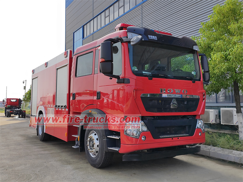 HOWO TX350 foam pumper tanker fire truck