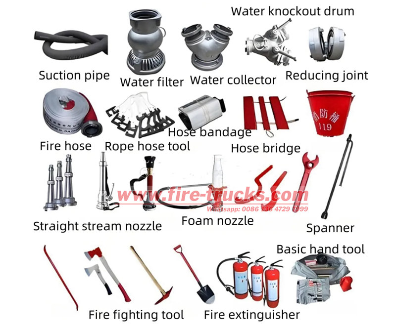 HOWO fire truck accessories and tools HOWO fire truck accessories and tools