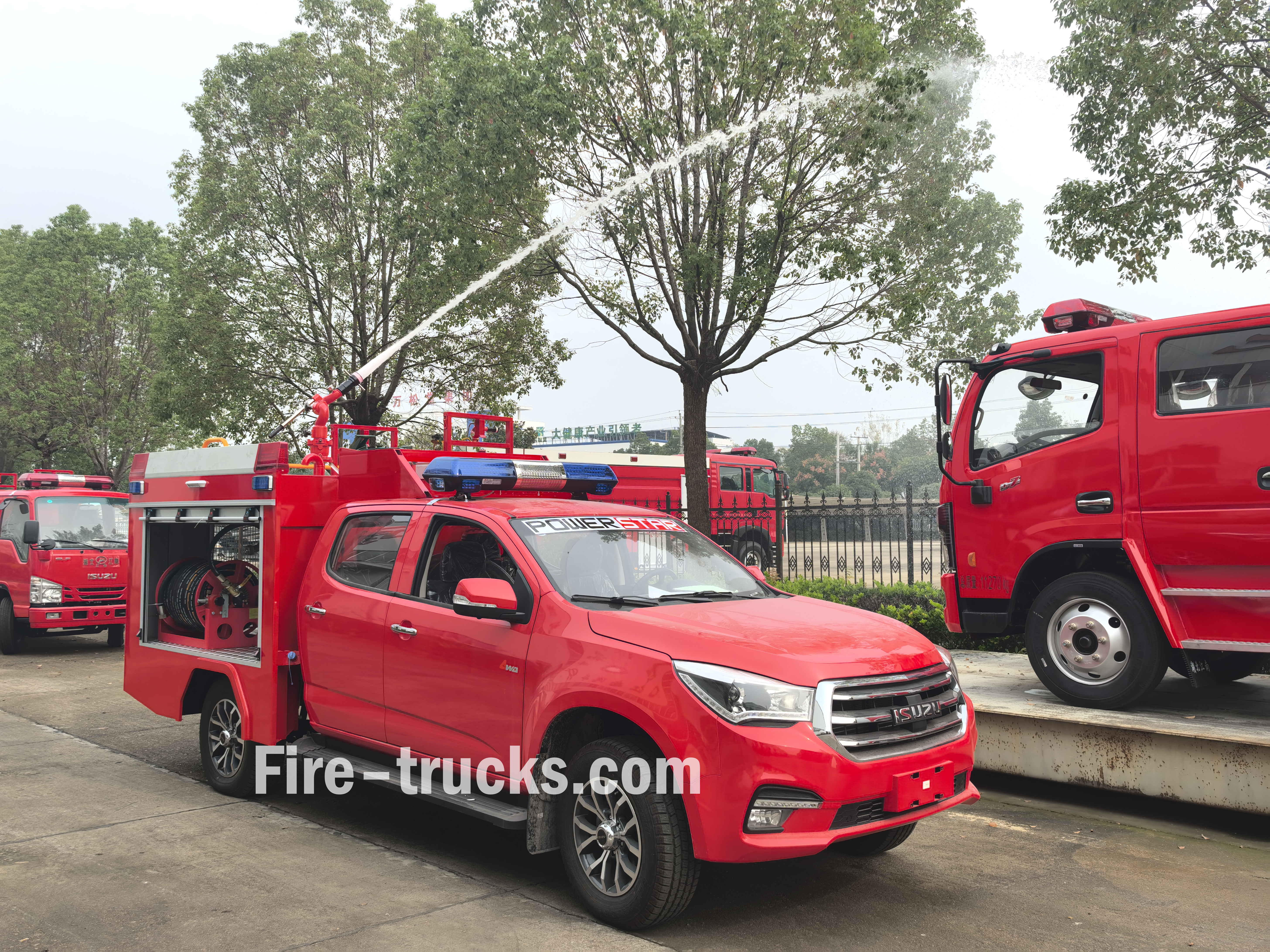Isuzu pickup fire truck