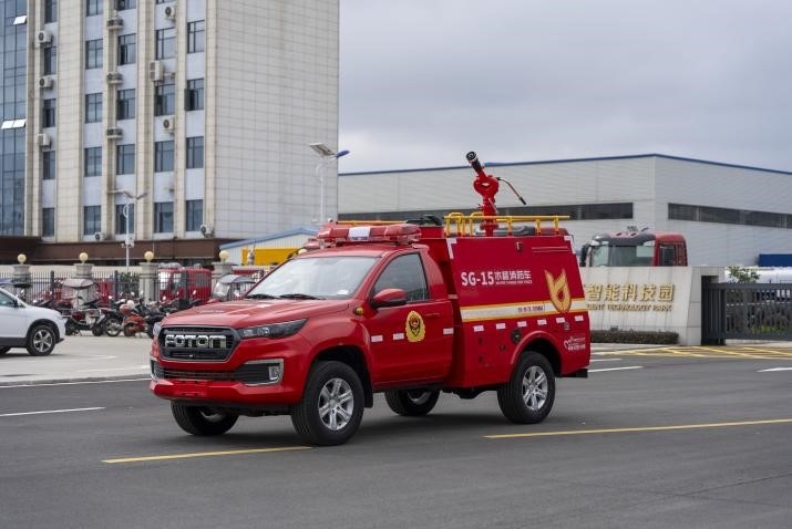 drawing of FOTON RIV equipped fire pickup drawing of FOTON RIV equipped fire pickup