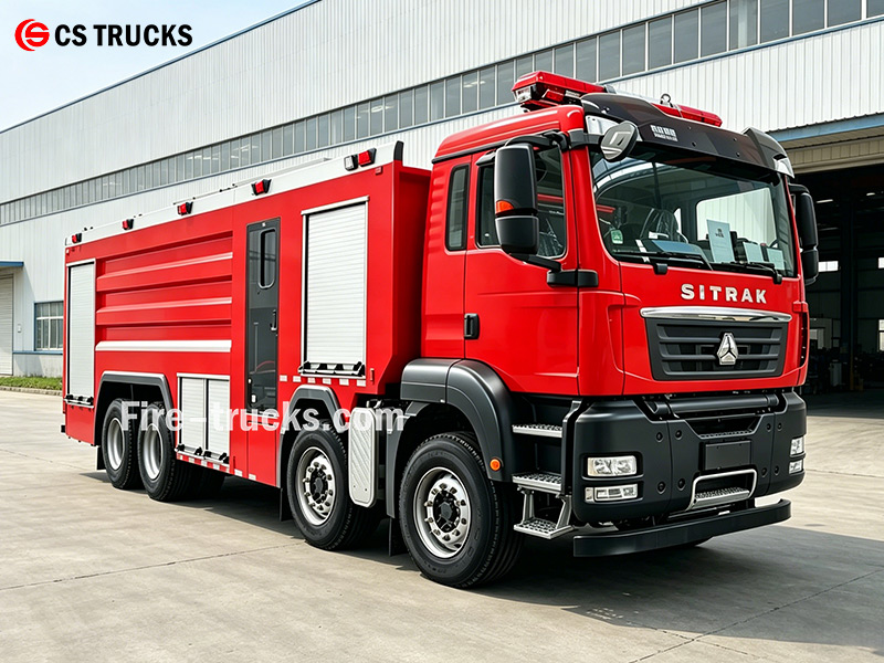 SITRAK 8×4 18500L Petrochemical Foam Fire Truck