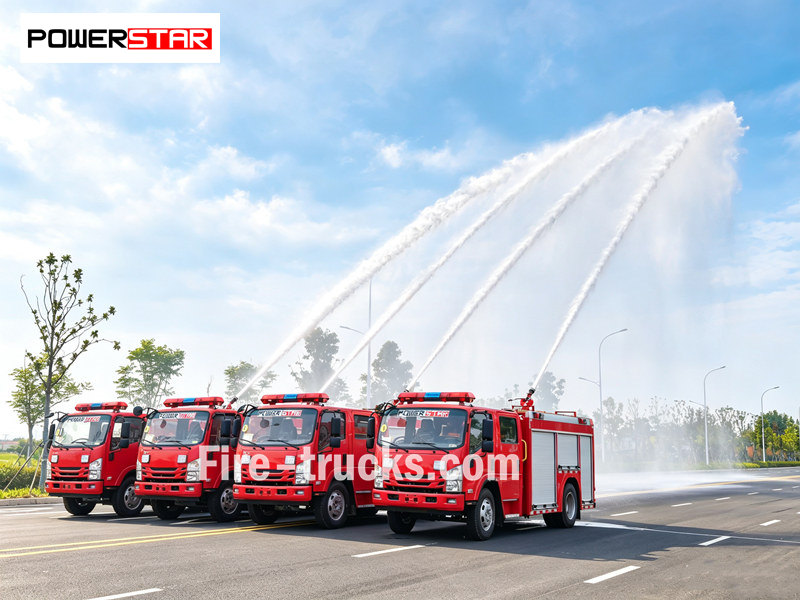 ISUZU NPR 5000L water foam fire truck