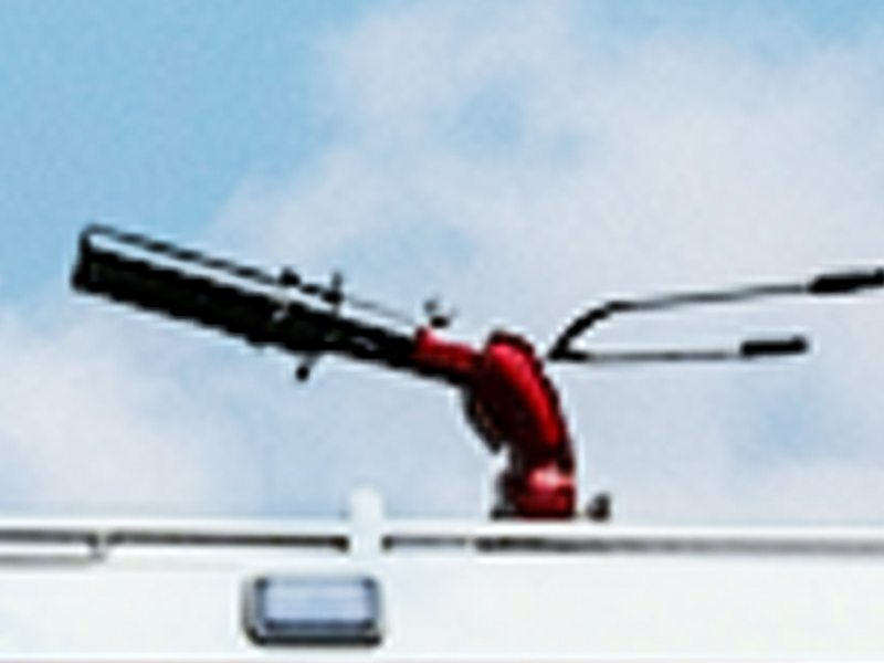 how foam monitor mixes air into foam solution