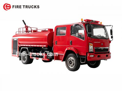 Cambodia HOWO Emergency Foam Fire Rescue Truck - POWERSTAR Trucks