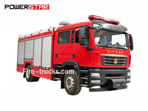 HOWO Emergency Rescue Fire Fighting Truck