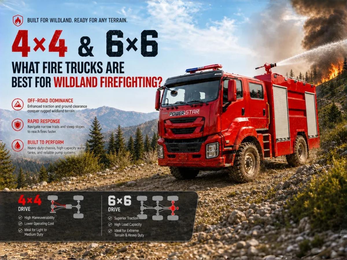 ¿Qué camiones de bomberos son mejores para la extinción de incendios forestales? Guía de tipos, características y selección