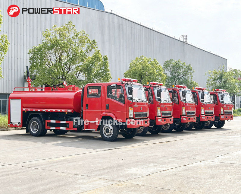 Camión de rescate de emergencia contra incendios de espuma HOWO de 6cbm